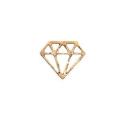 Tandsmycke i form utav en diamant i guld