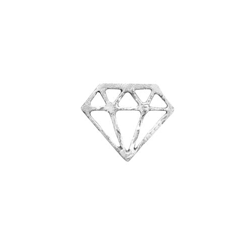 Tandsmycke i form utav en diamant i vitguld