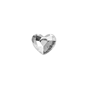 Tandsmycke kristall clear hjärta